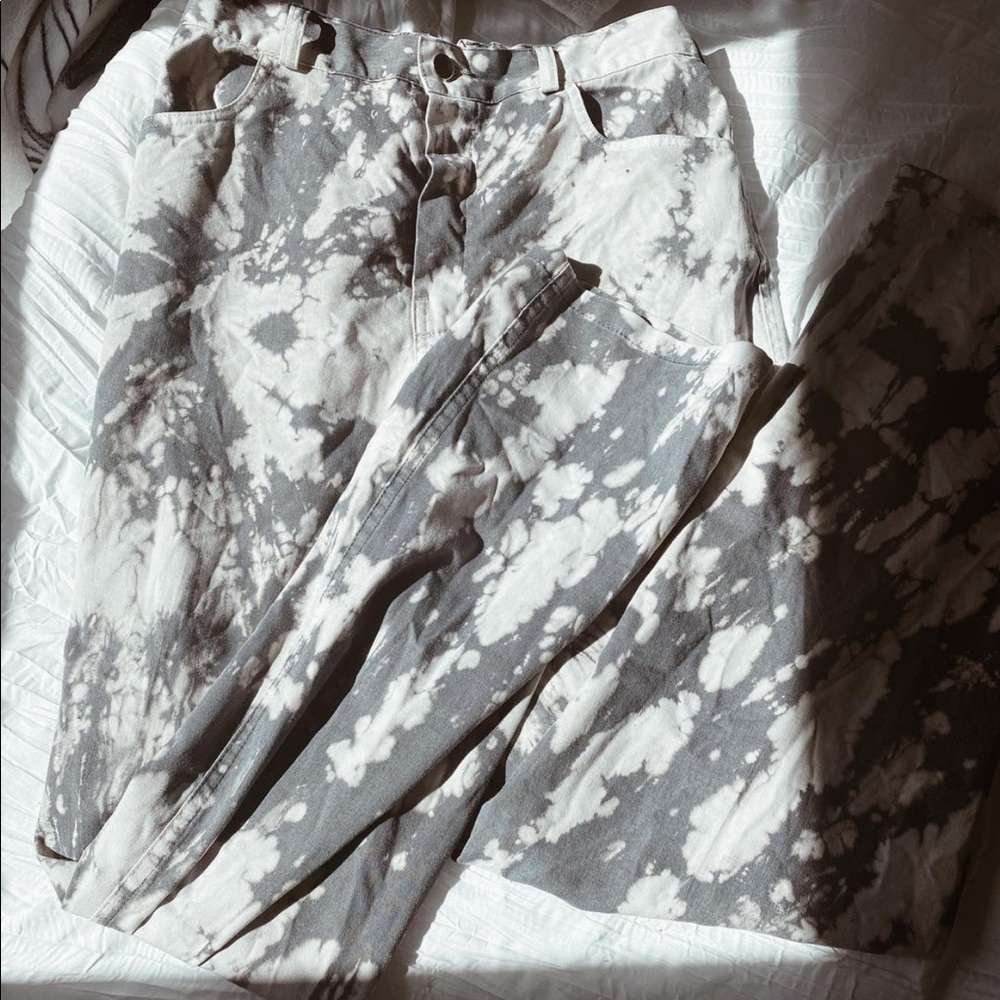 Straight leg tie dye jeans from Urban Outfitters